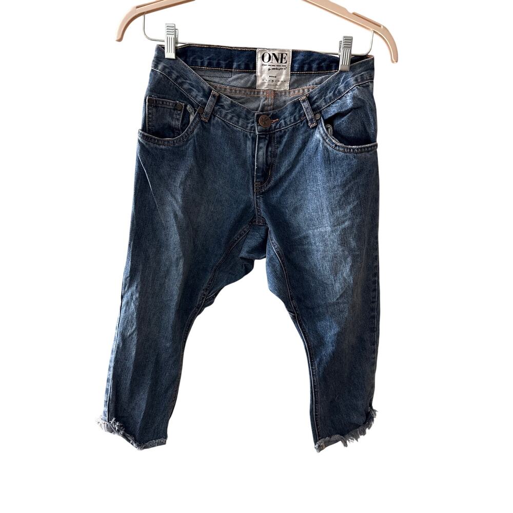 NWT One Teaspoon Sz 26 Pink Ford Lonely Boy Low Waist Straight Leg Cropped Jeans